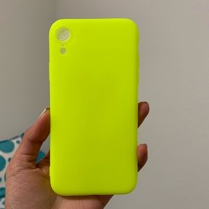 Neon Yellow IPhone XR case